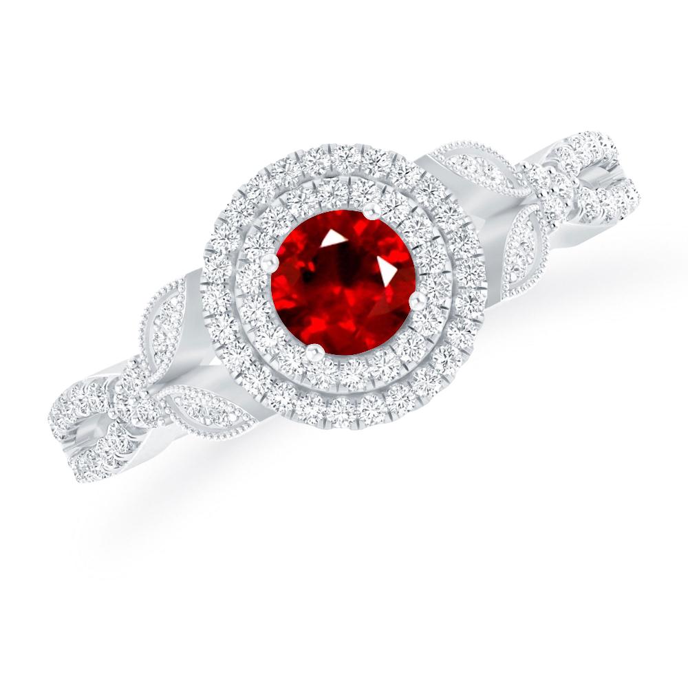 White Gold - Ruby