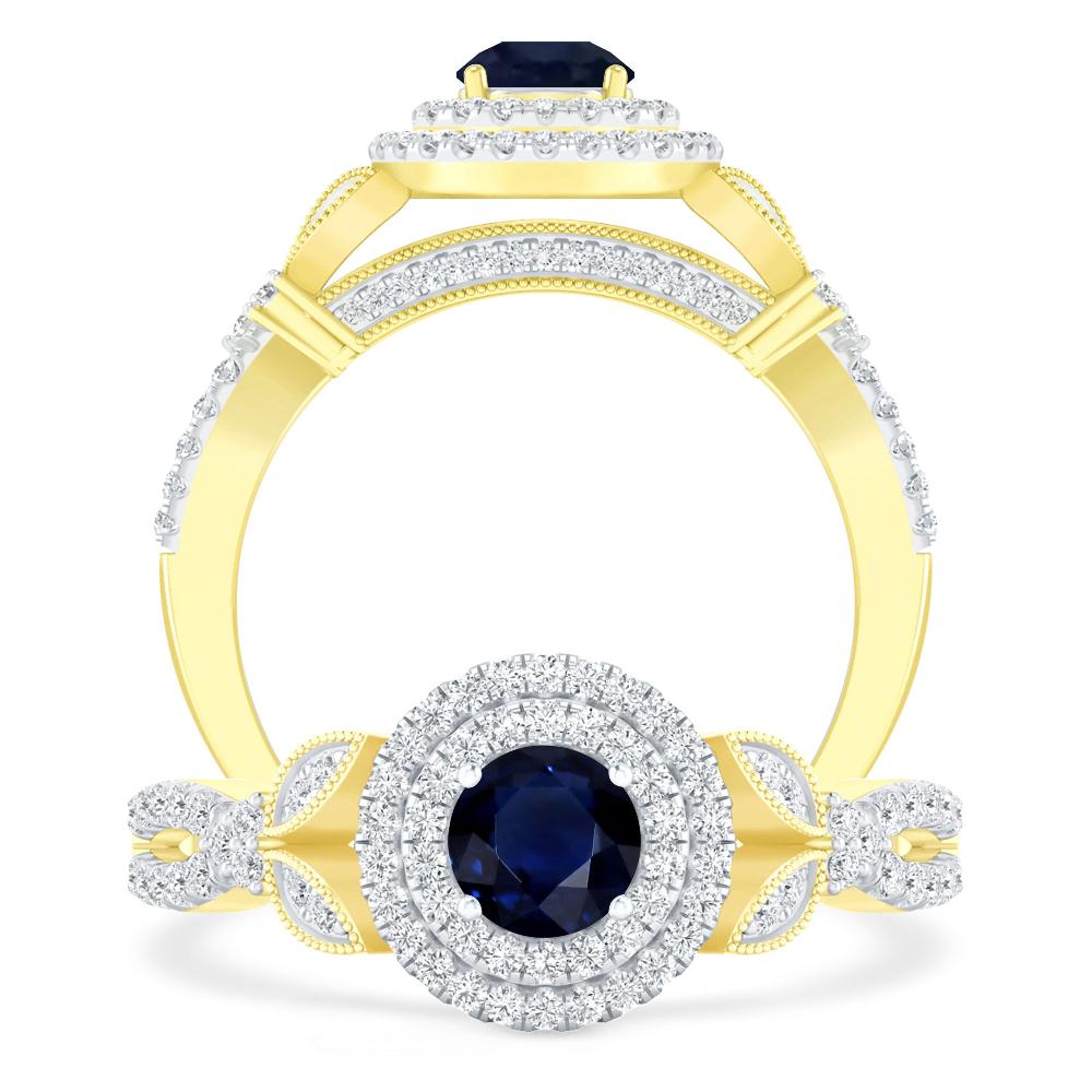 Yellow Gold - Sapphire