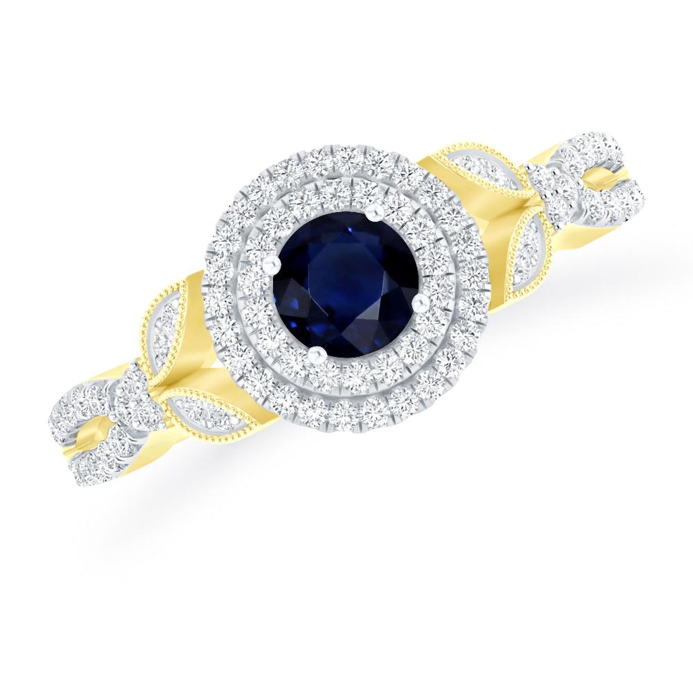 Yellow Gold - Sapphire