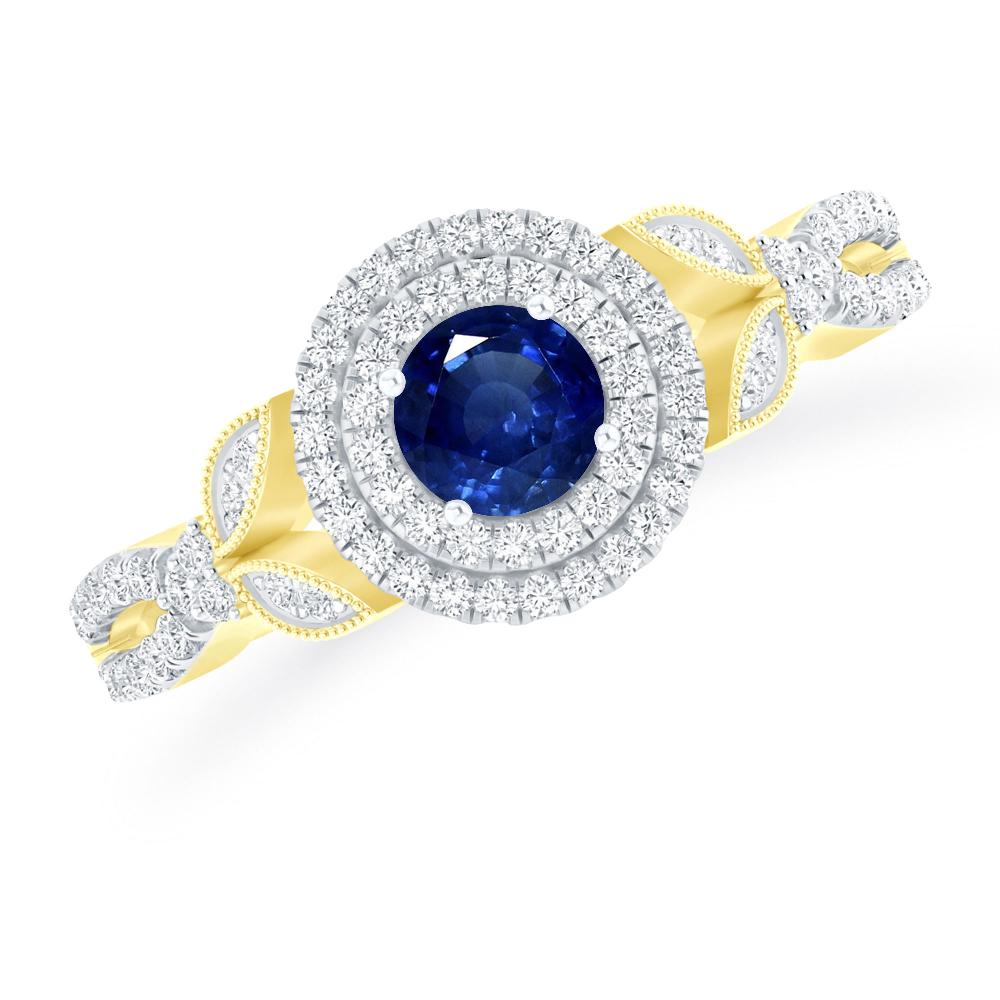 Yellow Gold - Sapphire