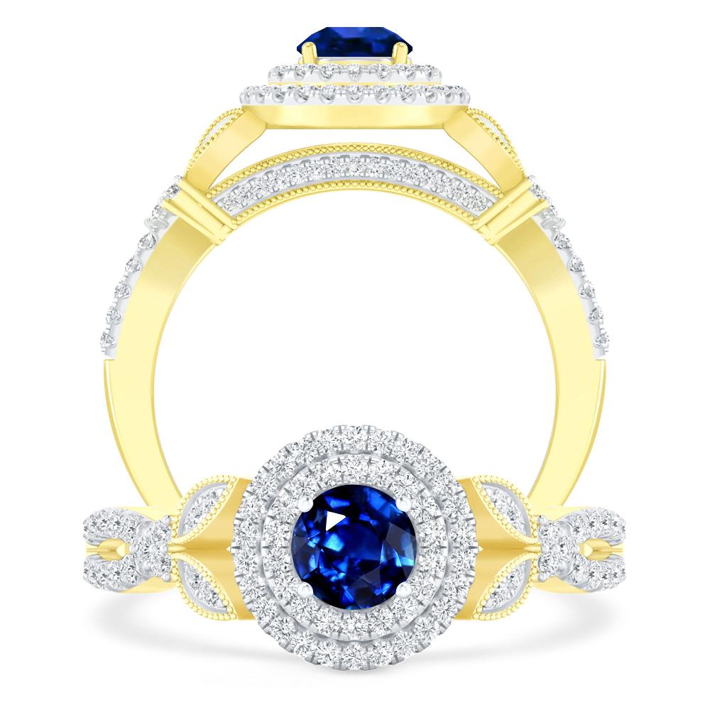 Yellow Gold - Sapphire