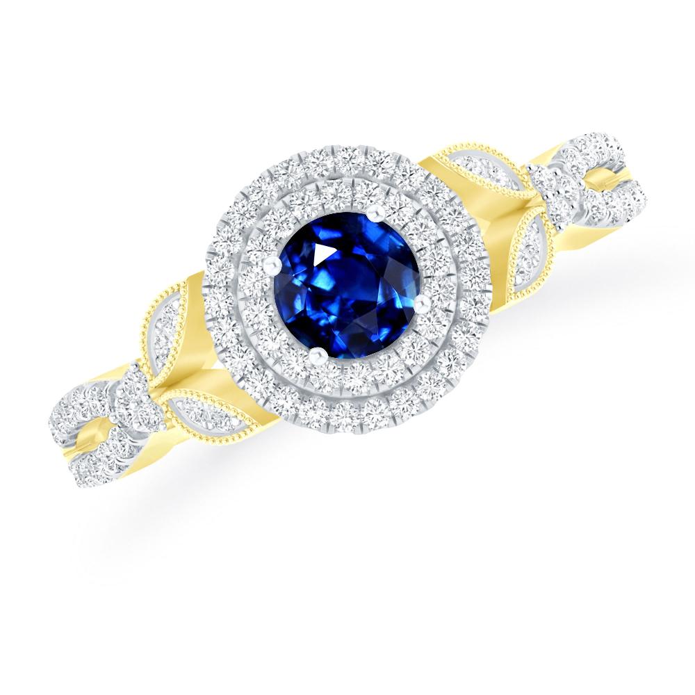 Yellow Gold - Sapphire