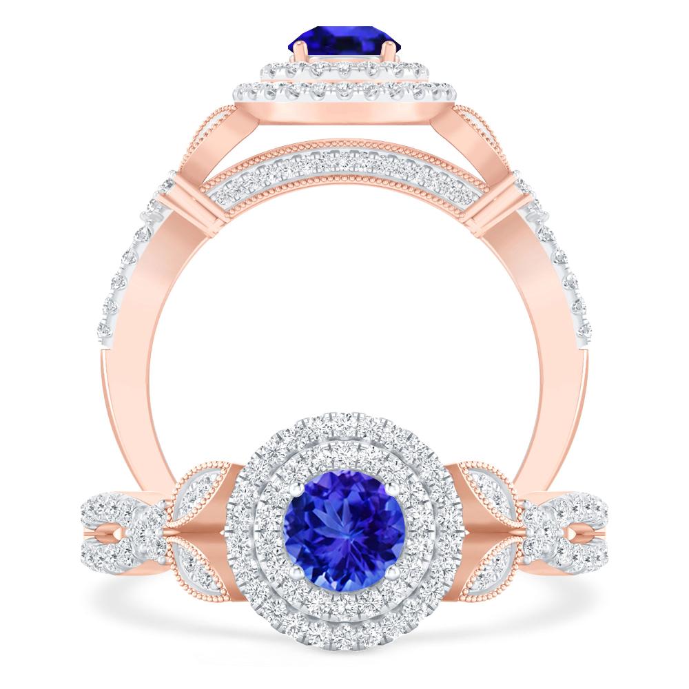 Rose Gold - Tanzanite