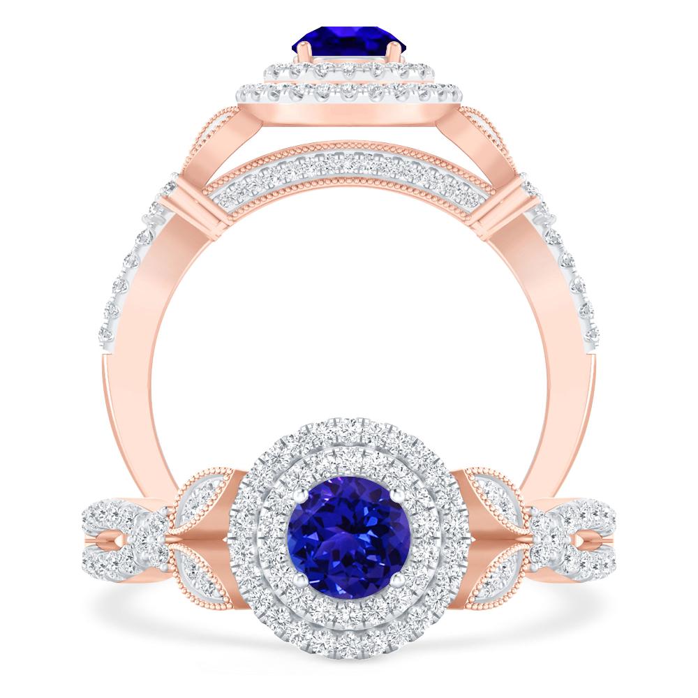 Rose Gold - Tanzanite