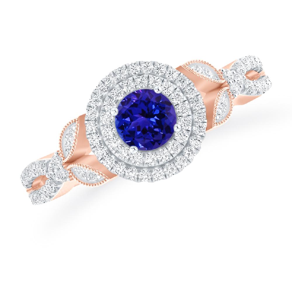 Rose Gold - Tanzanite