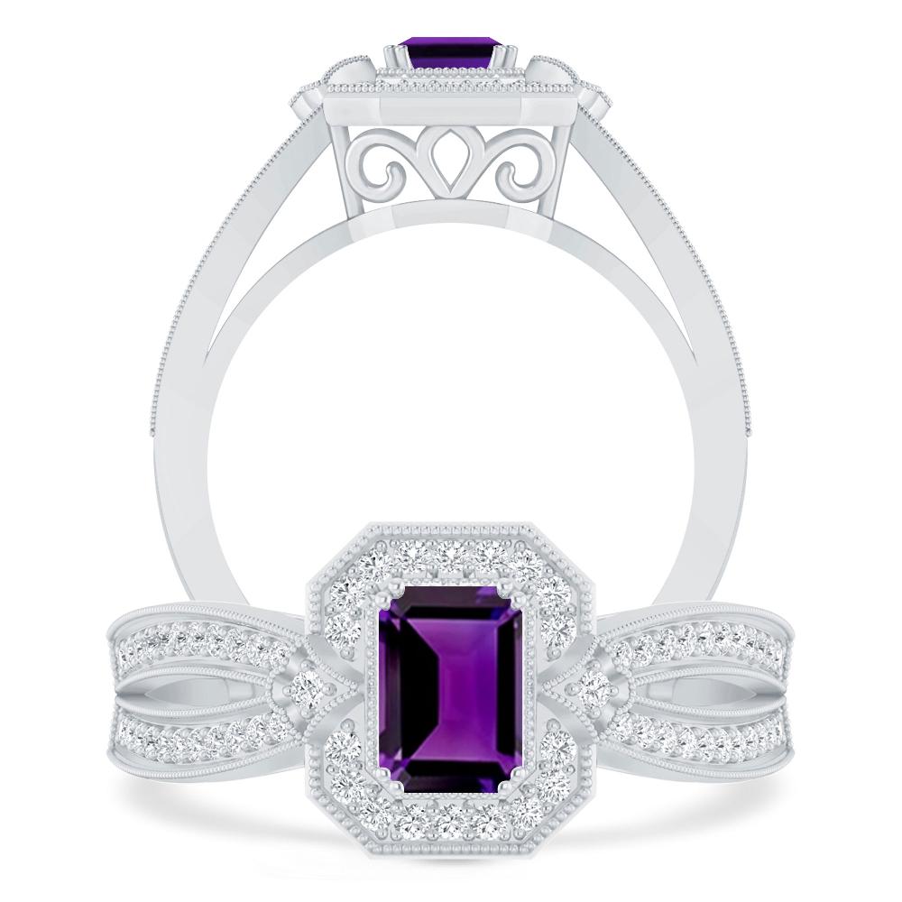 White Gold - Amethyst