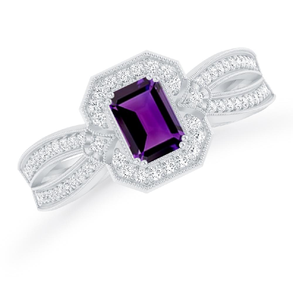 White Gold - Amethyst