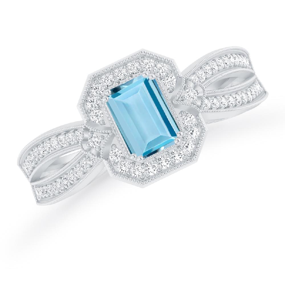 White Gold - Aquamarine