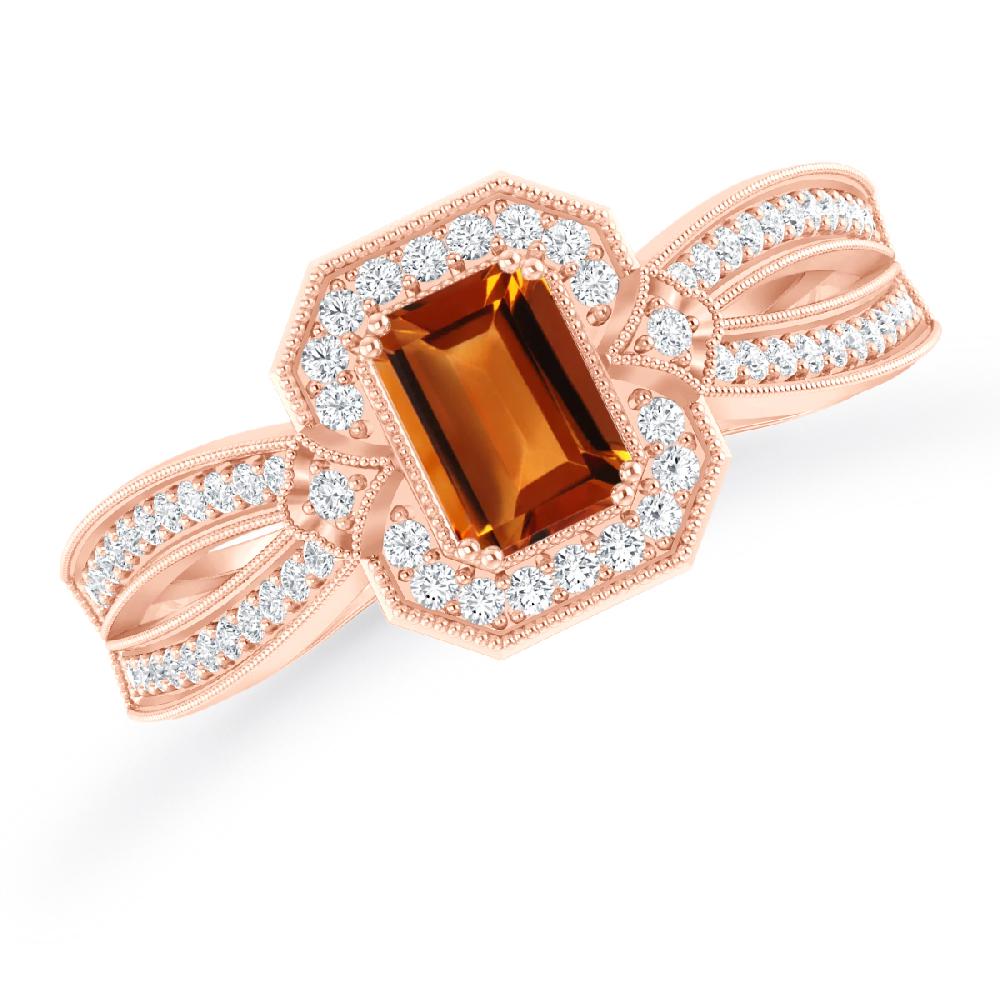 Rose Gold - Citrine