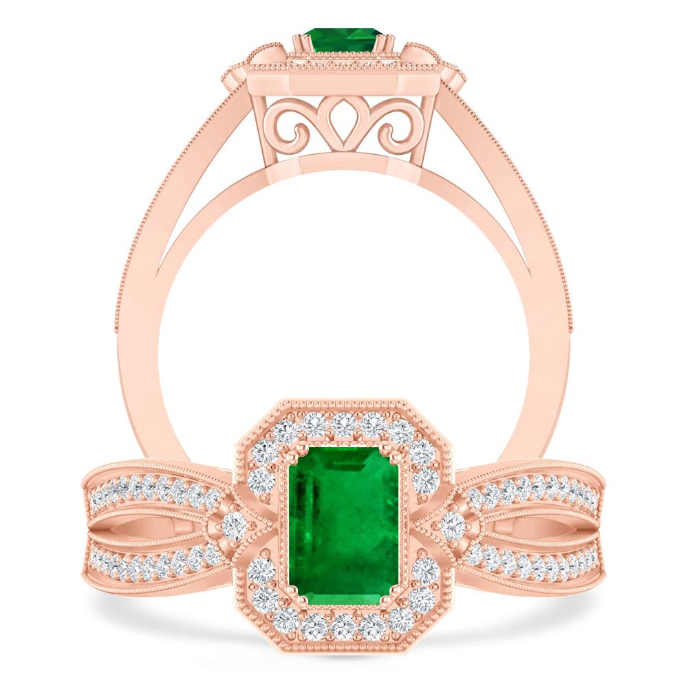 Rose Gold - Emerald