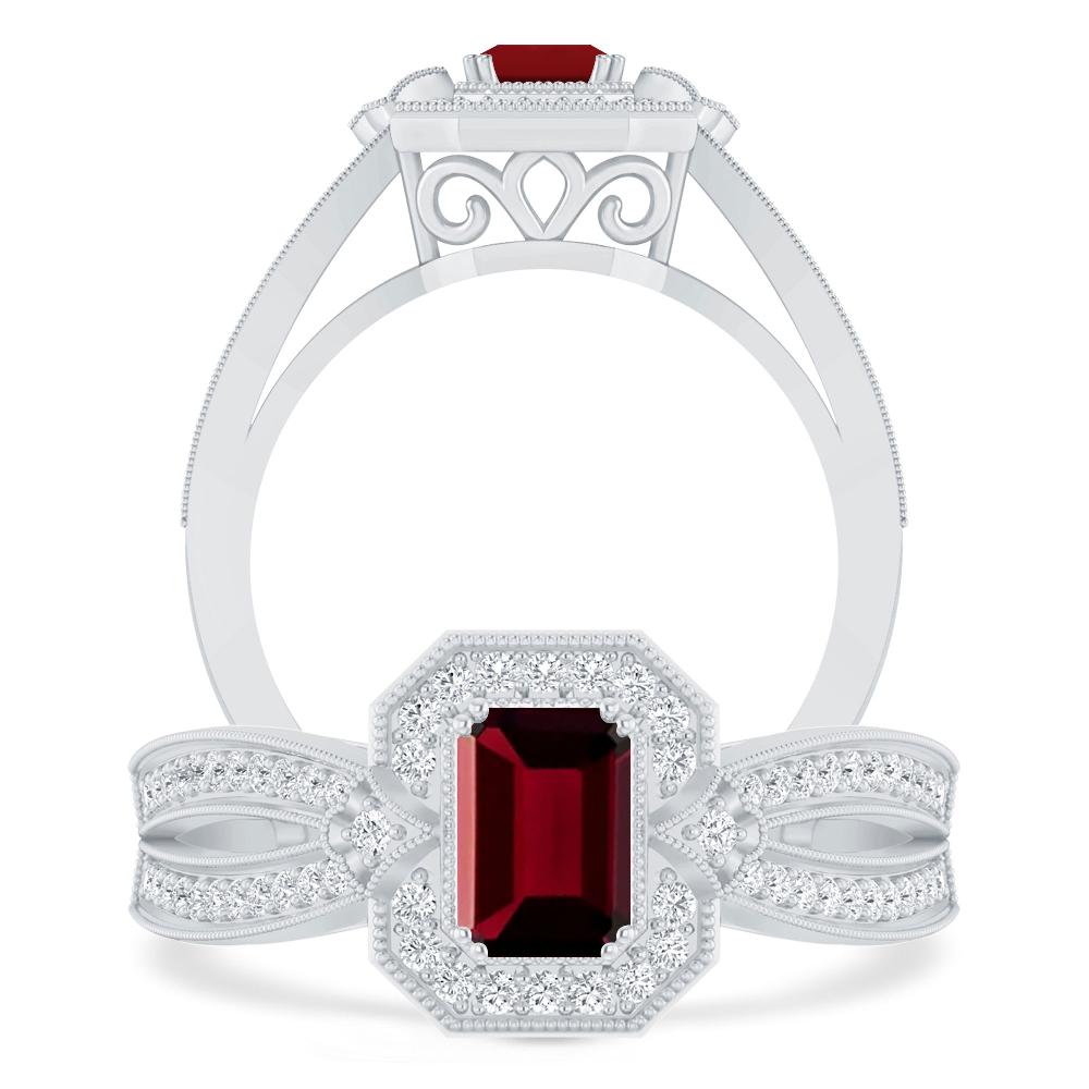 White Gold - Garnet