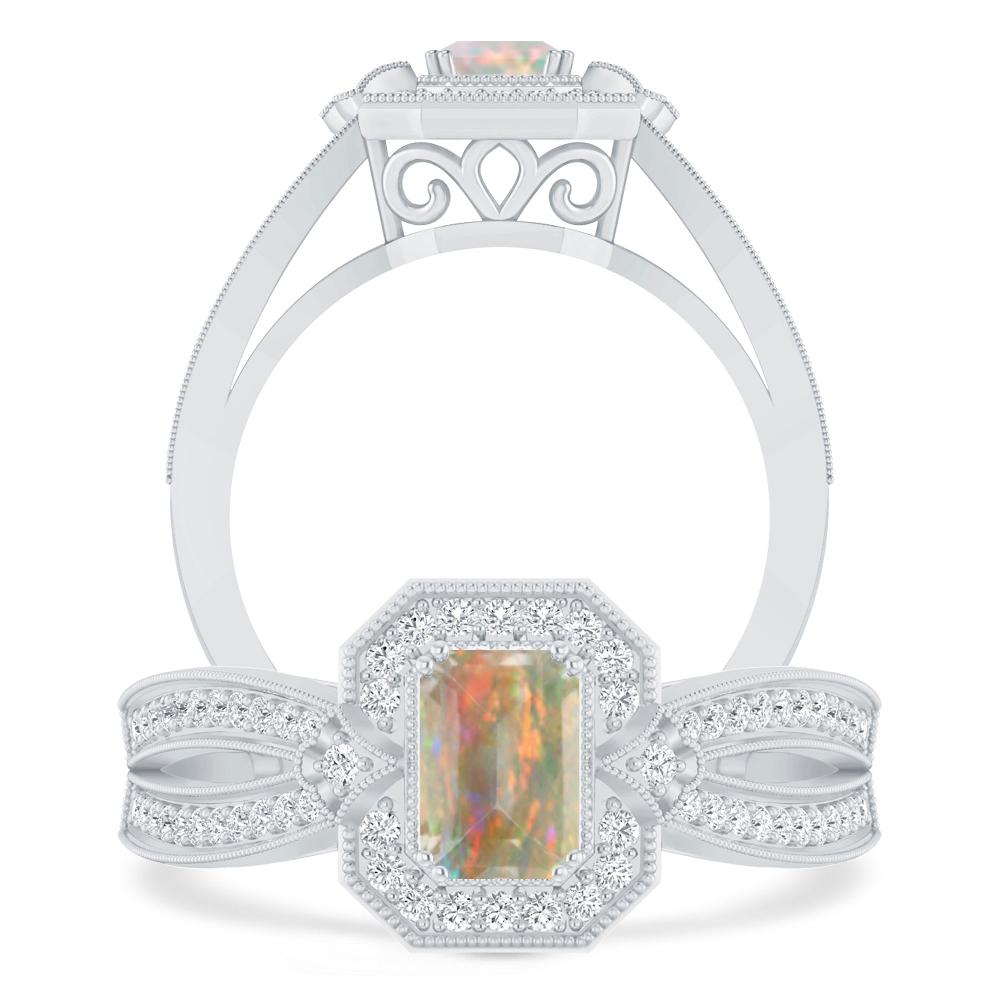 White Gold - Opal