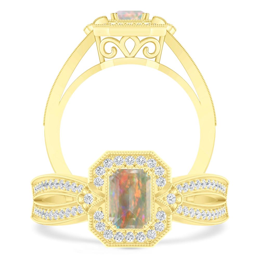 Yellow Gold - Opal