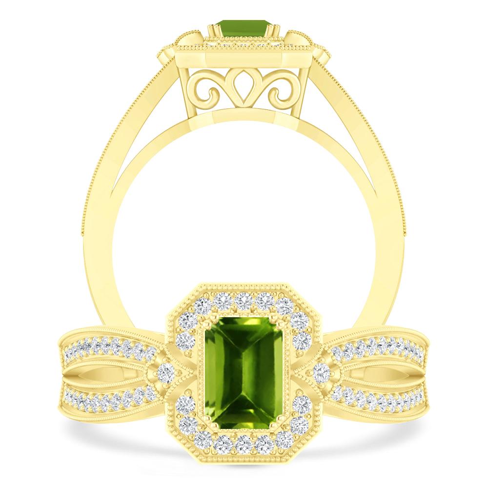 Yellow Gold - Peridot