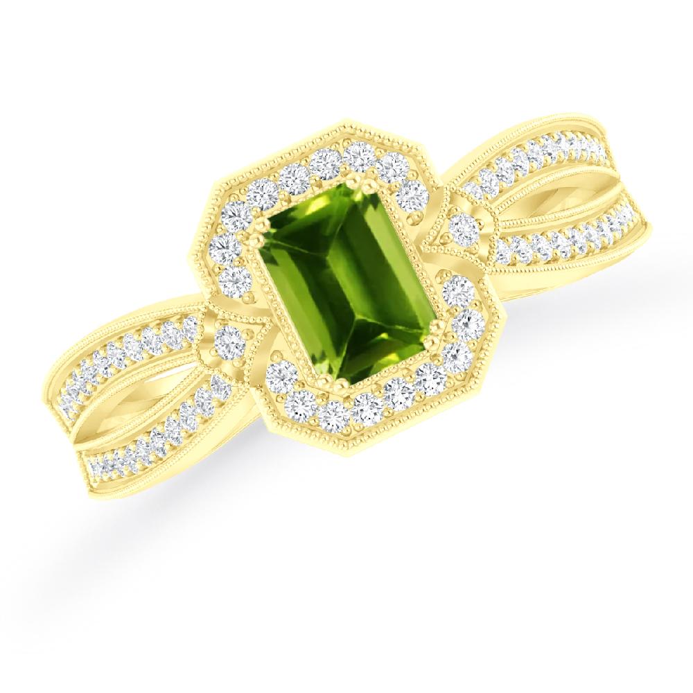 Yellow Gold - Peridot