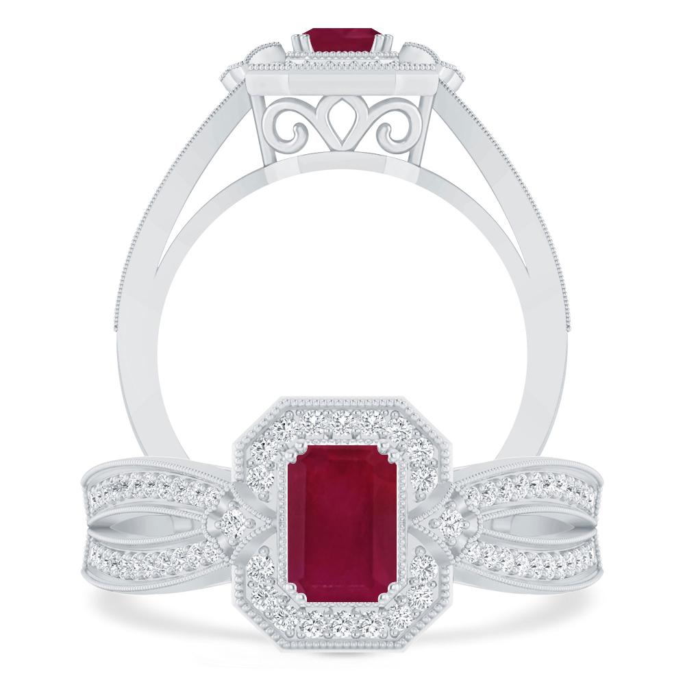 White Gold - Ruby