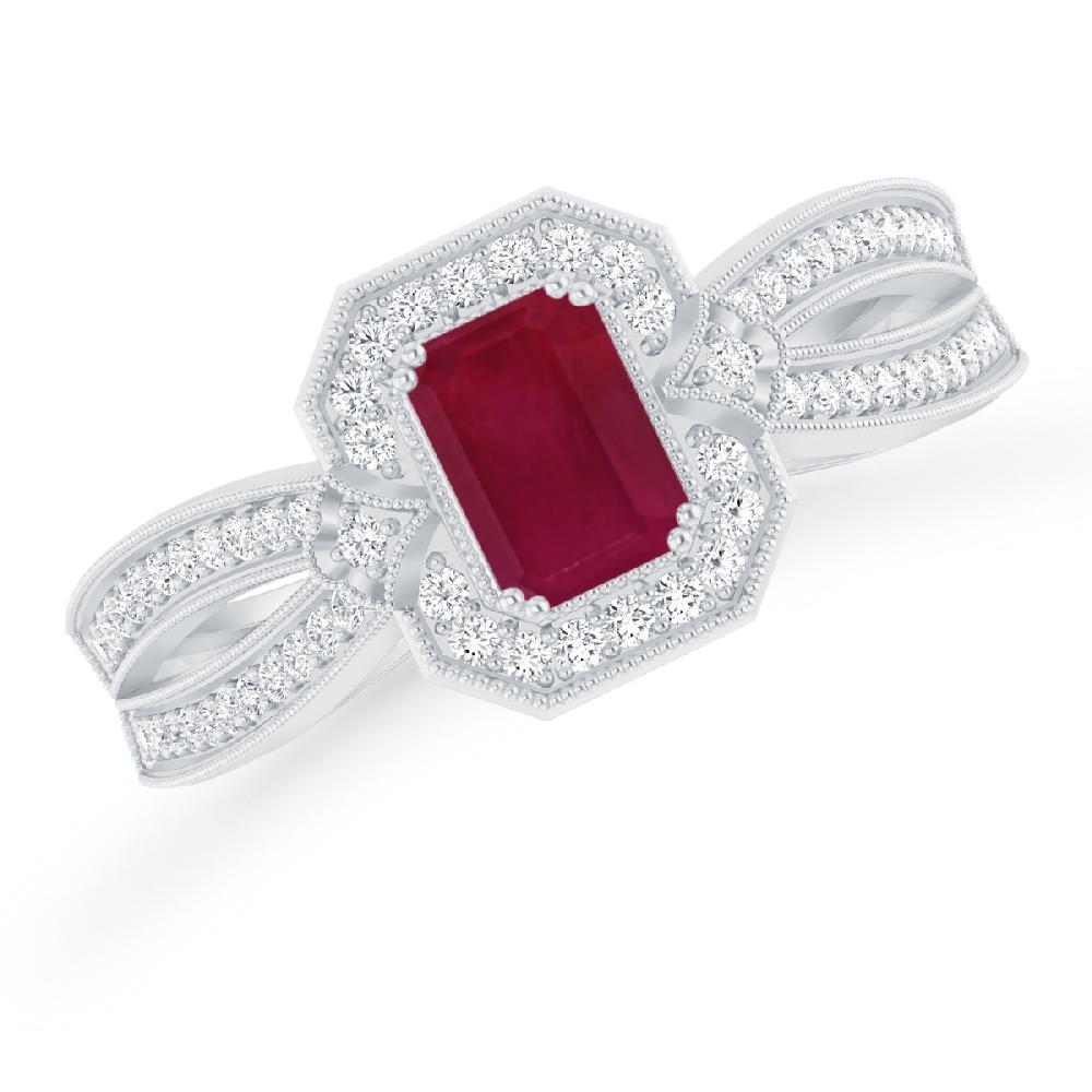 White Gold - Ruby