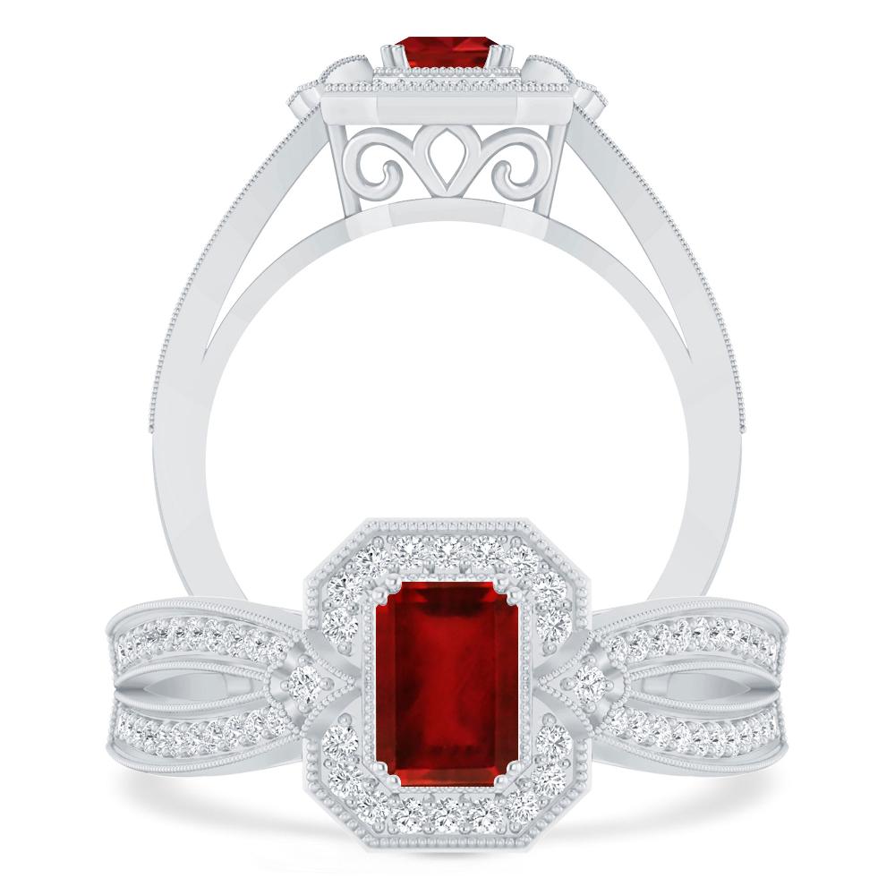 White Gold - Ruby