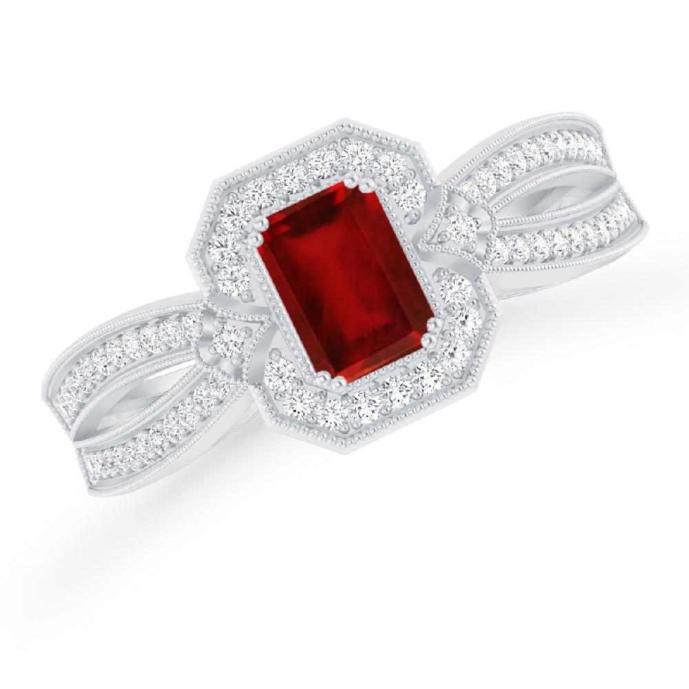 White Gold - Ruby