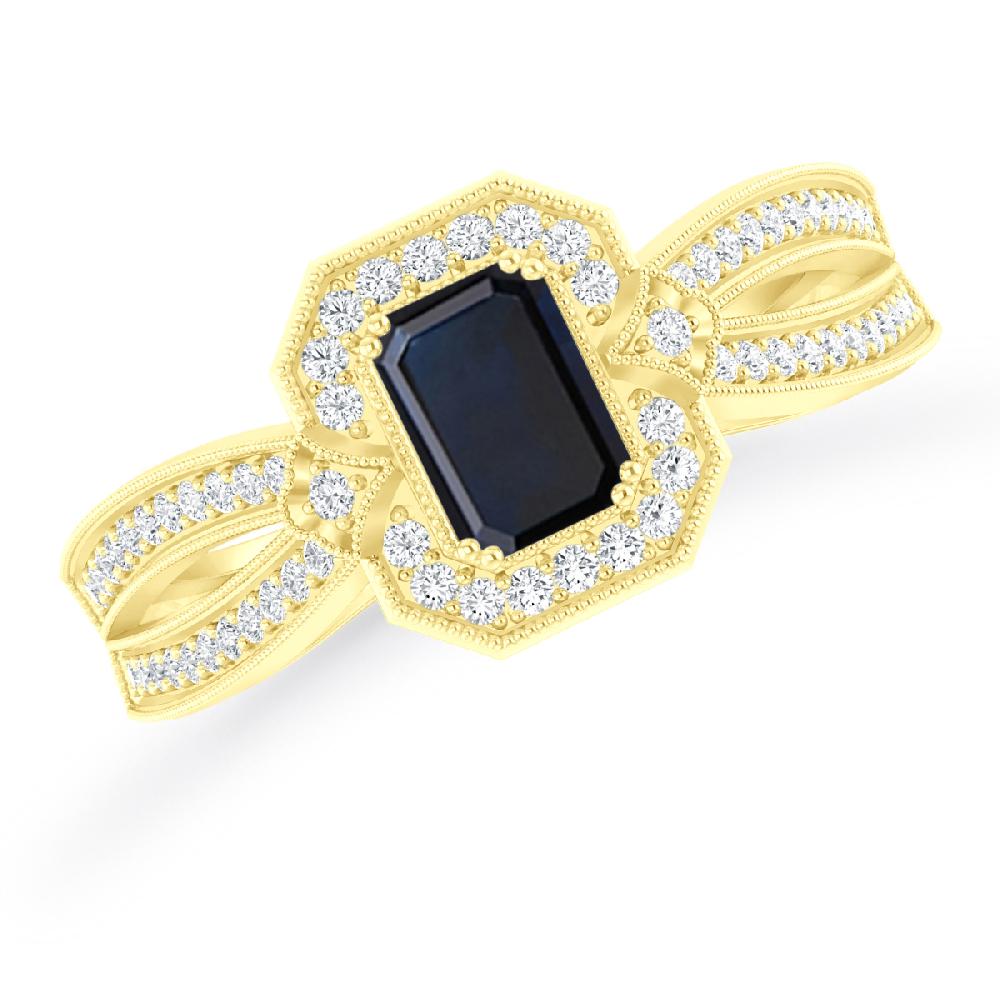 Yellow Gold - Sapphire