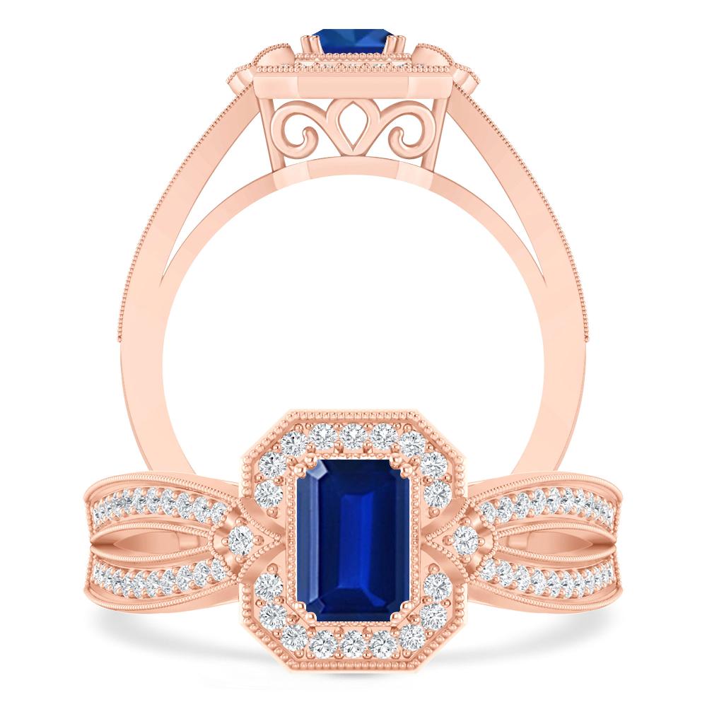 Rose Gold - Sapphire