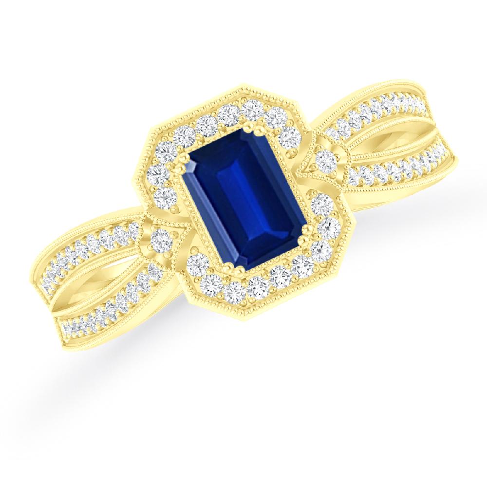 Yellow Gold - Sapphire