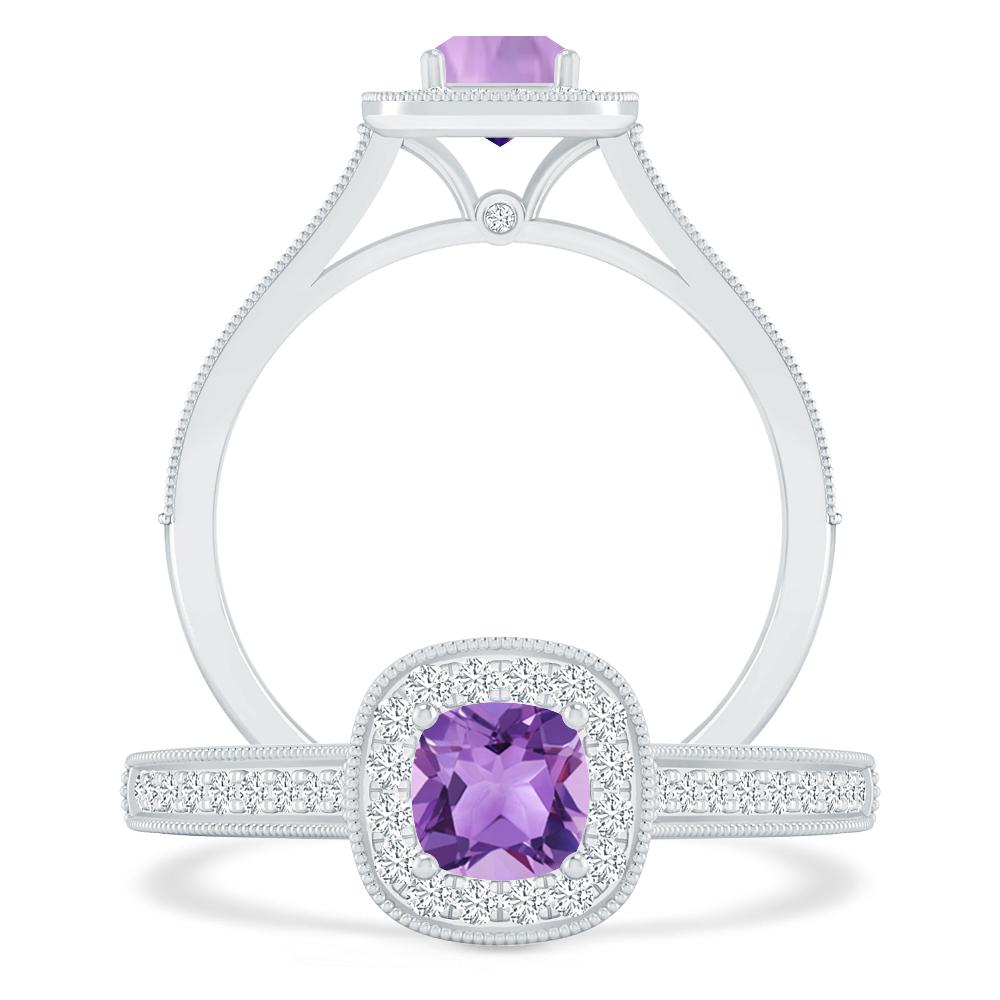 White Gold - Amethyst