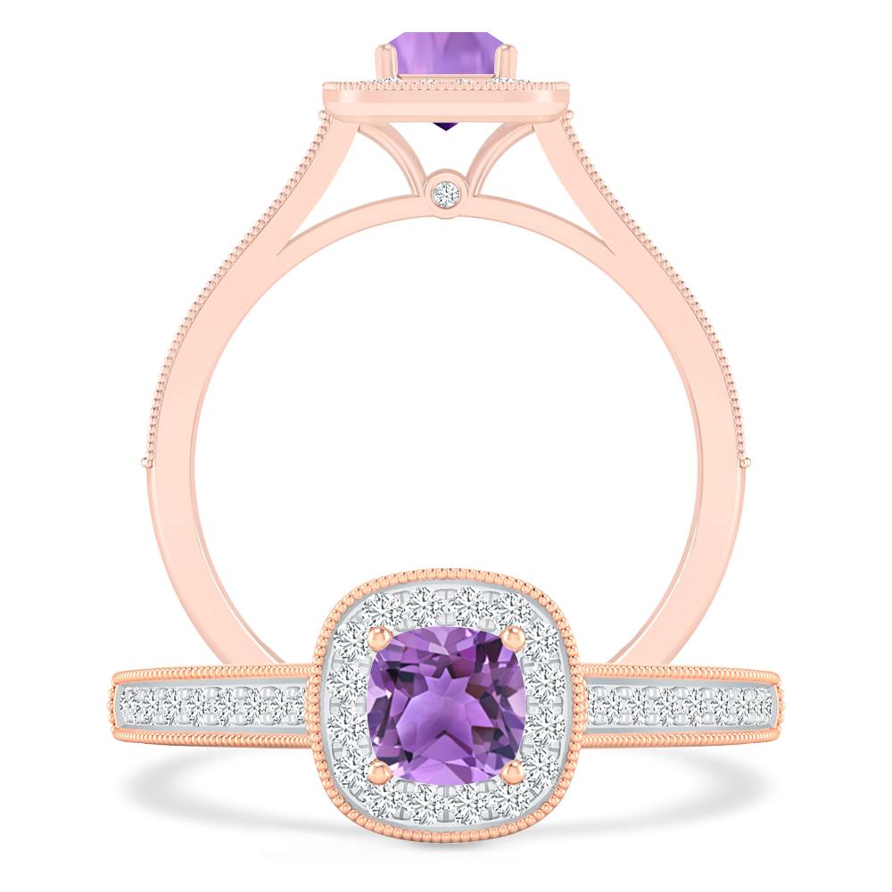 Rose Gold - Amethyst