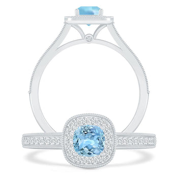 White Gold - Aquamarine