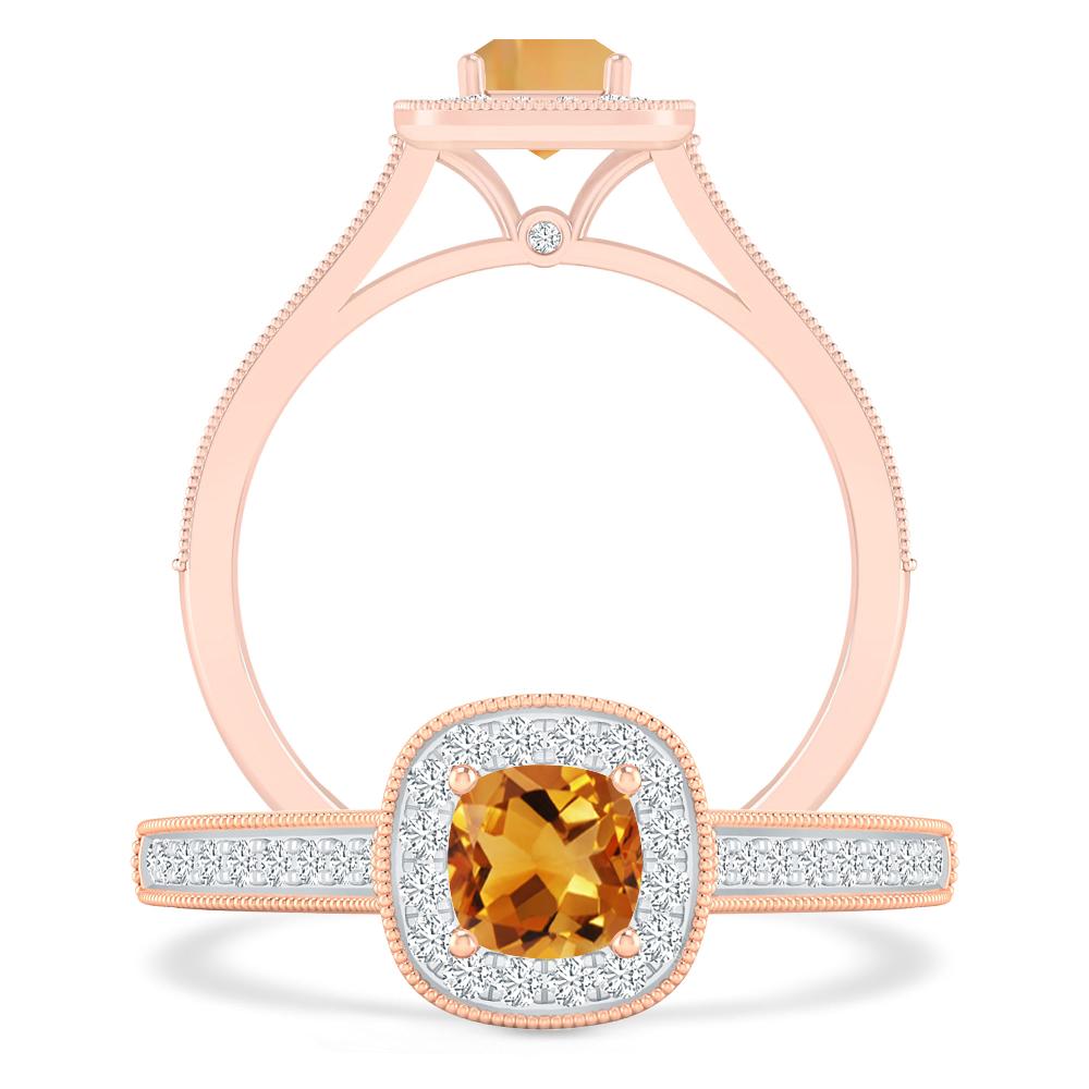 Rose Gold - Citrine