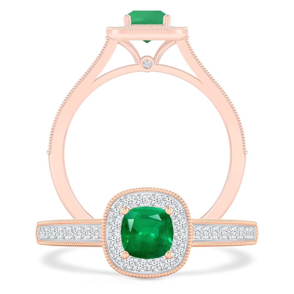 Rose Gold - Emerald