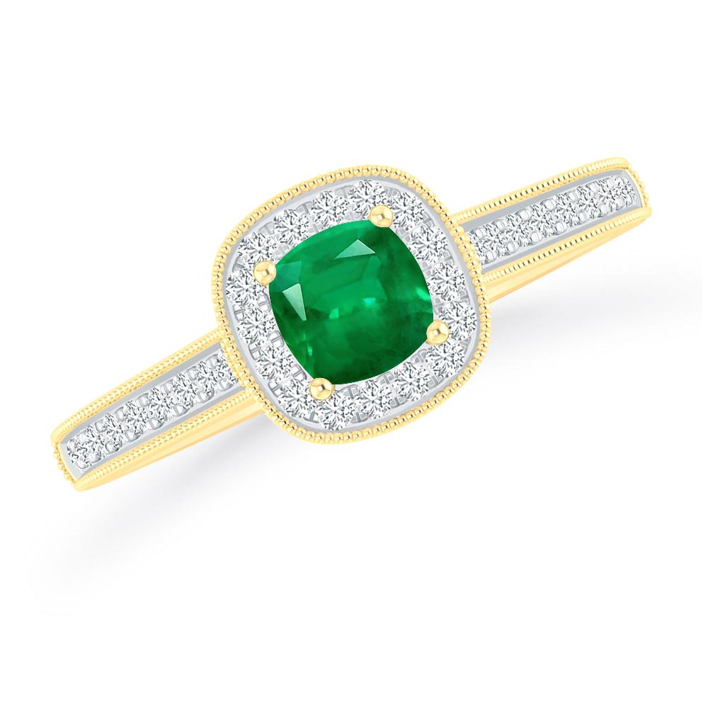 Yellow Gold - Emerald