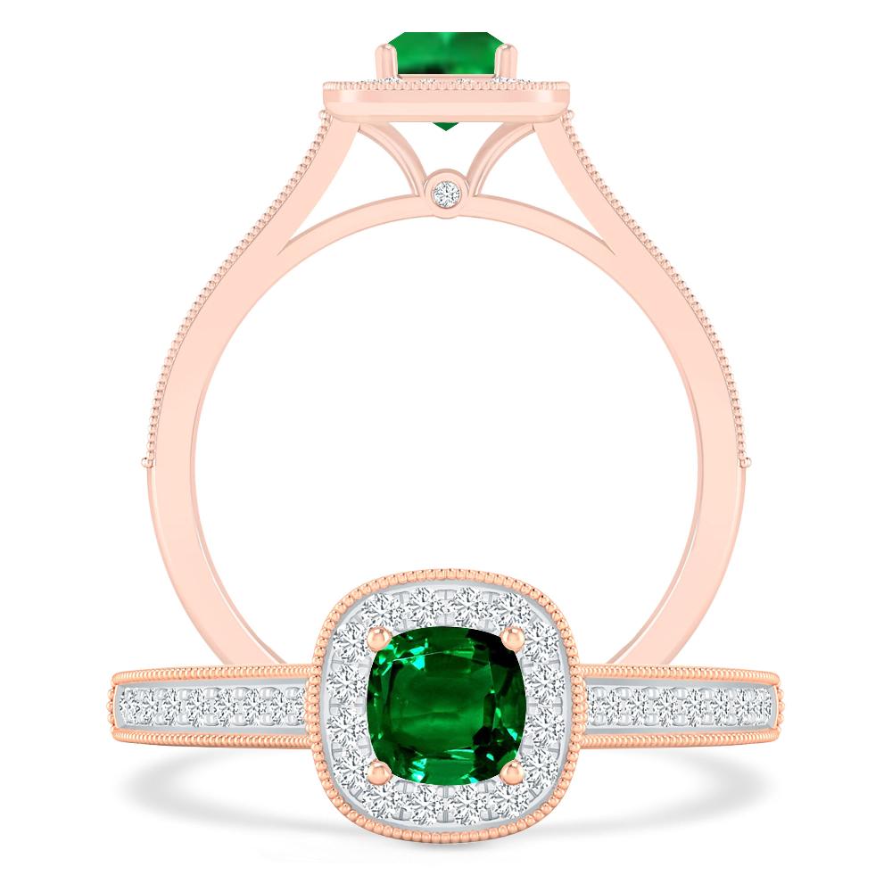 Rose Gold - Emerald