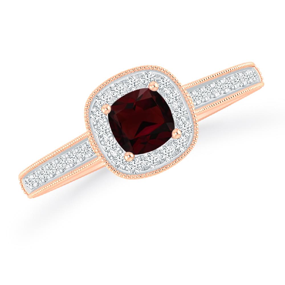 Rose Gold - Garnet