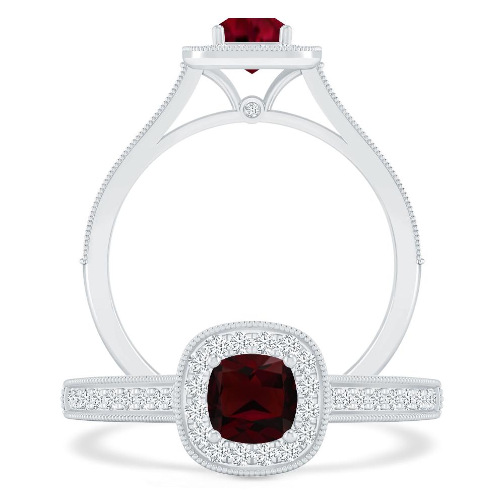 White Gold - Garnet