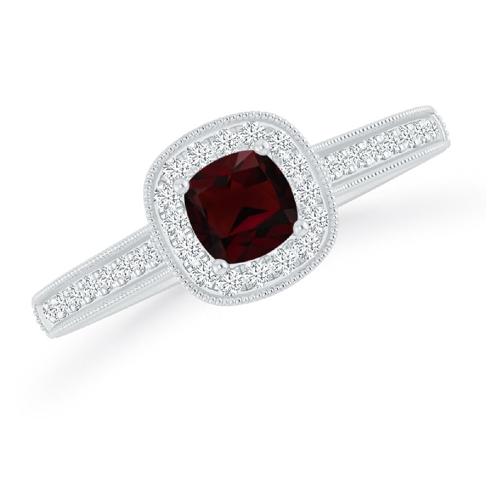 White Gold - Garnet