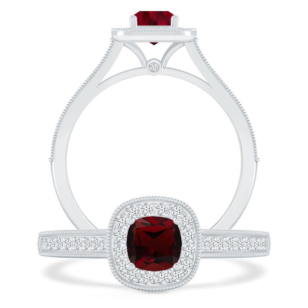 White Gold - Garnet