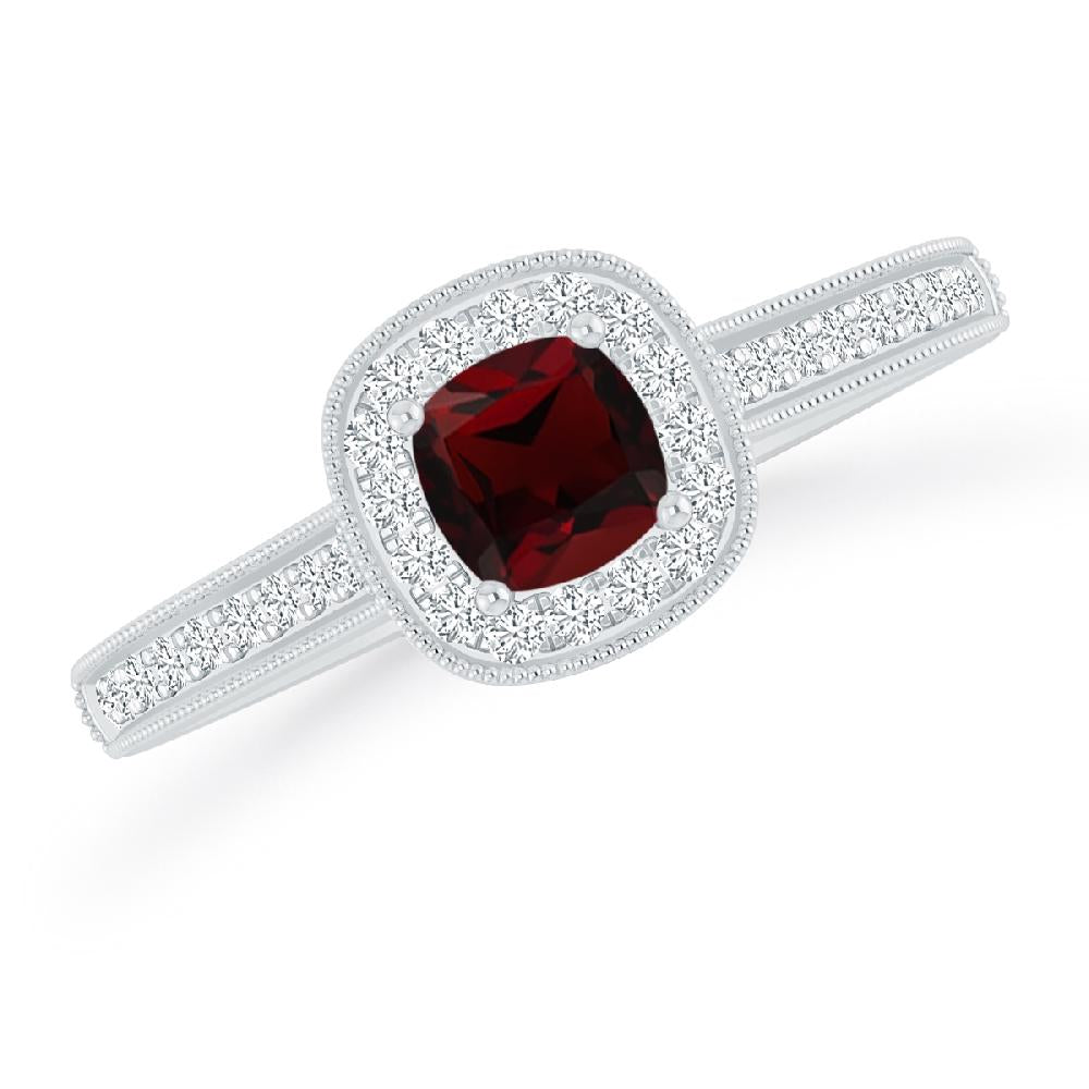 White Gold - Garnet