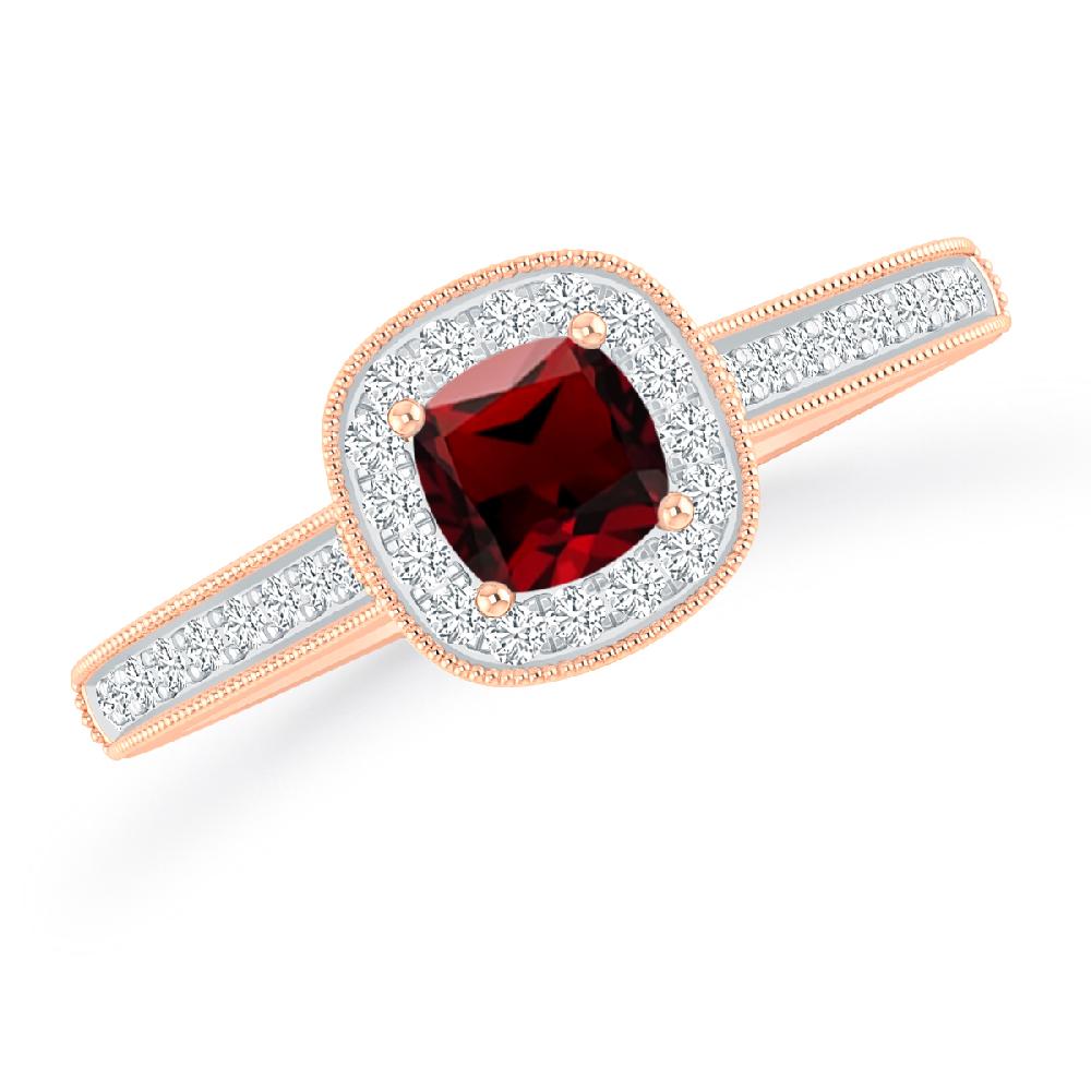 Rose Gold - Garnet