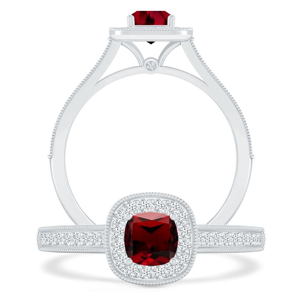 White Gold - Garnet