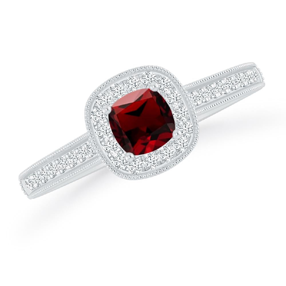 White Gold - Garnet