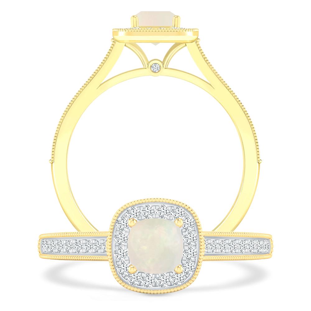 Yellow Gold - Opal