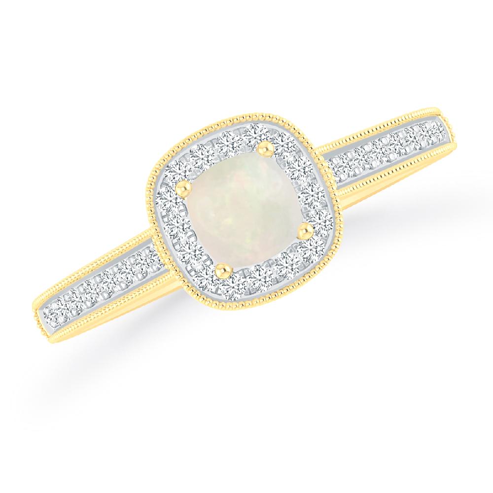 Yellow Gold - Opal