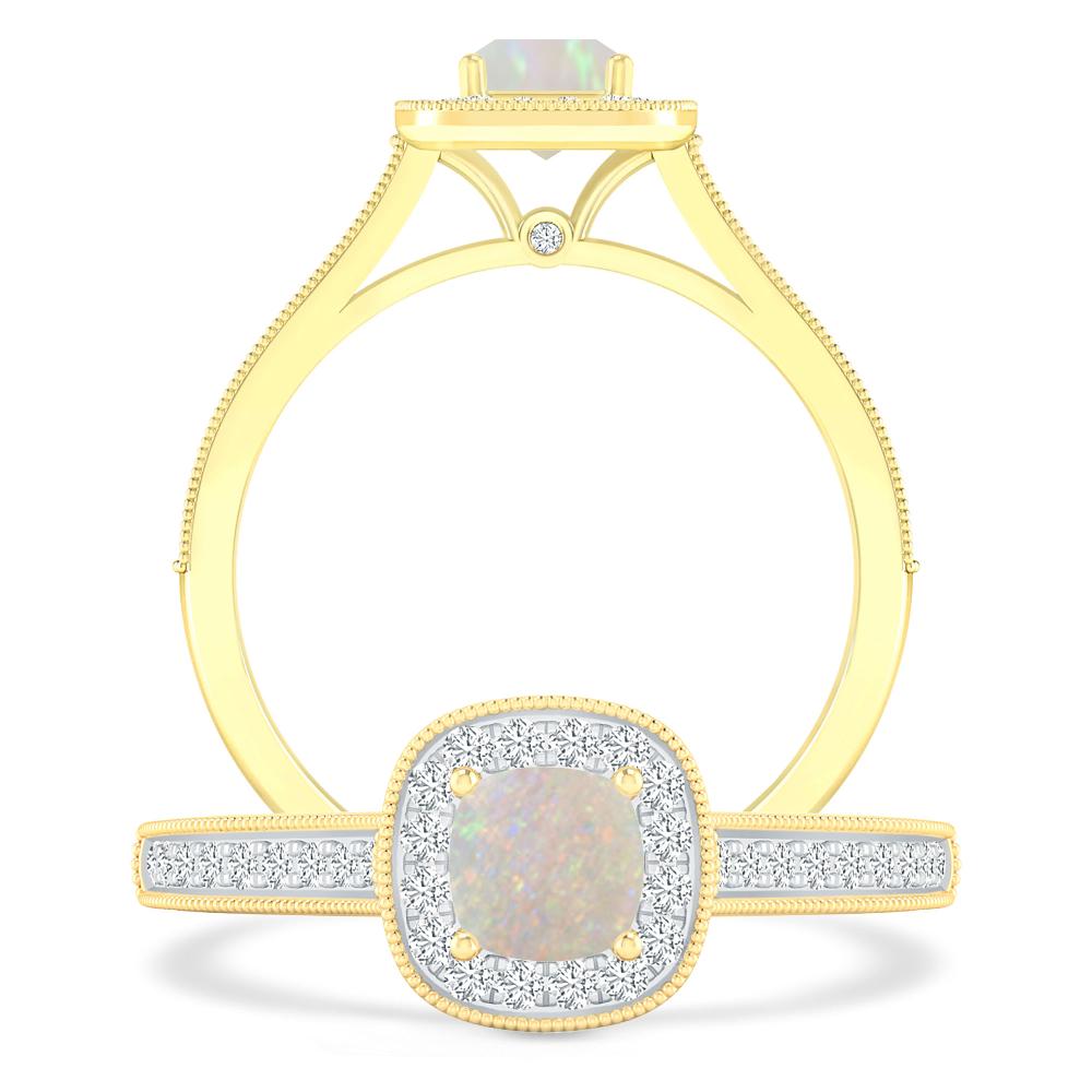 Yellow Gold - Opal