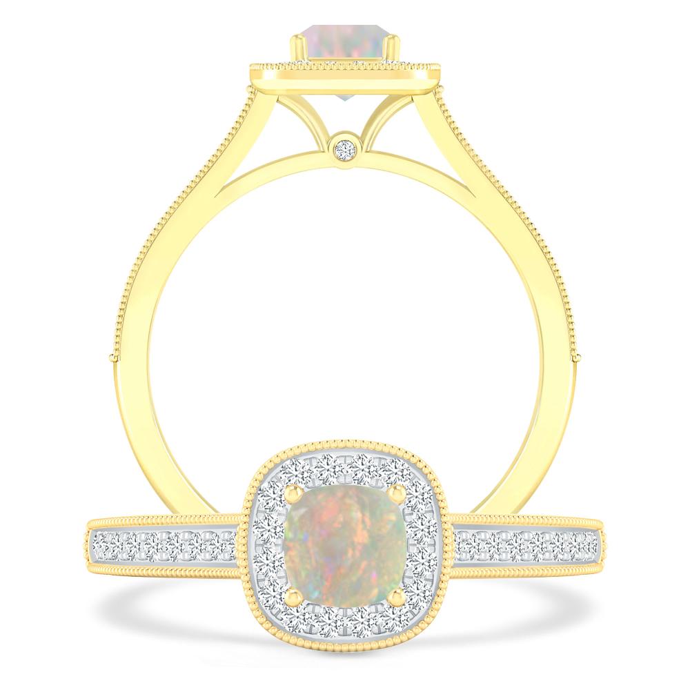 Yellow Gold - Opal