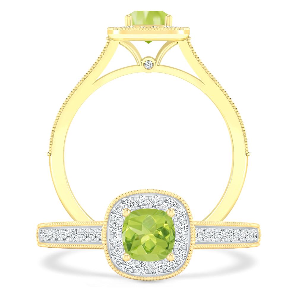 Yellow Gold - Peridot