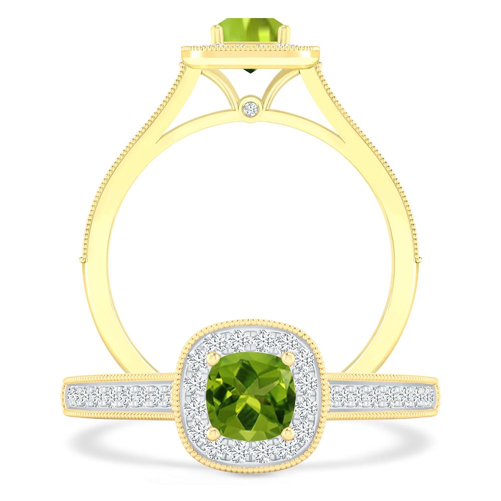 Yellow Gold - Peridot