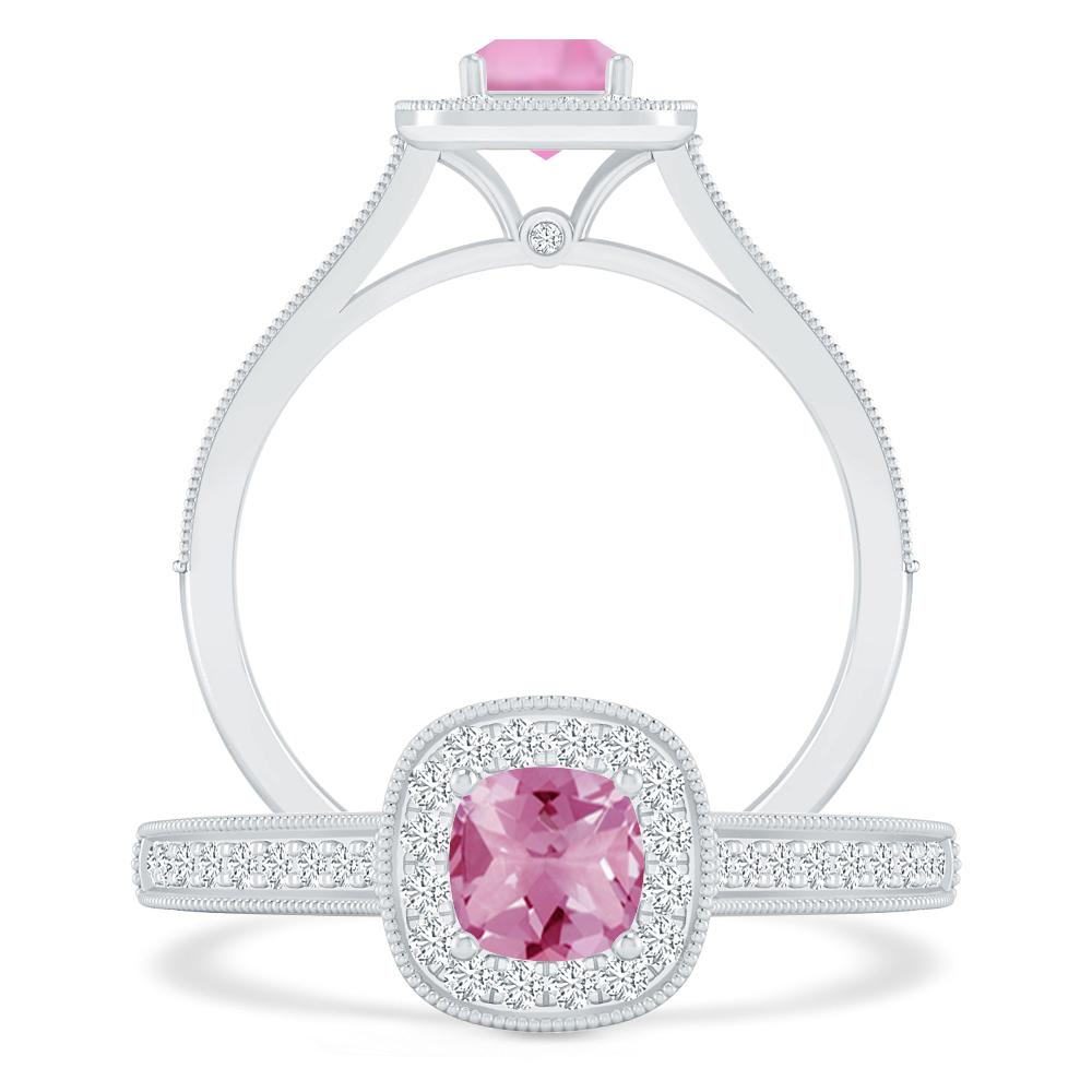 White Gold - Pink Tourmaline