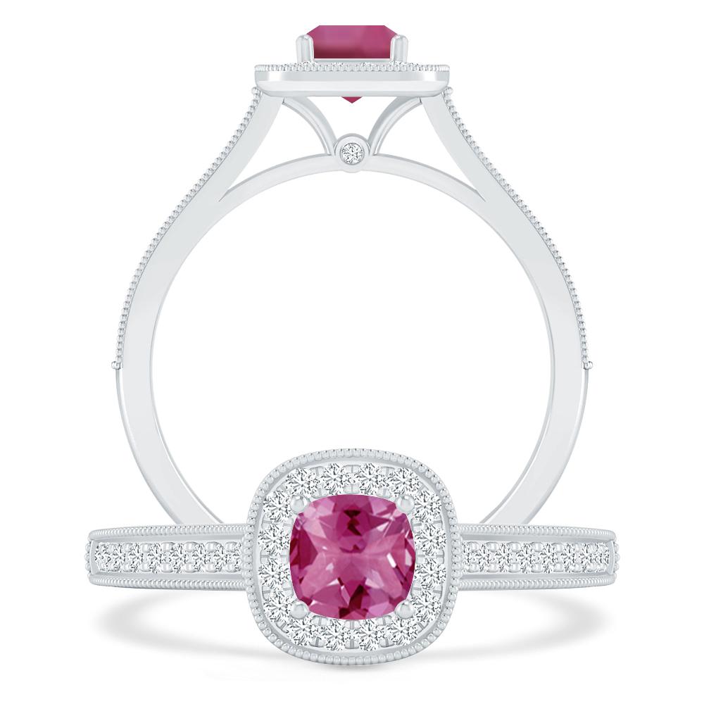 White Gold - Pink Tourmaline