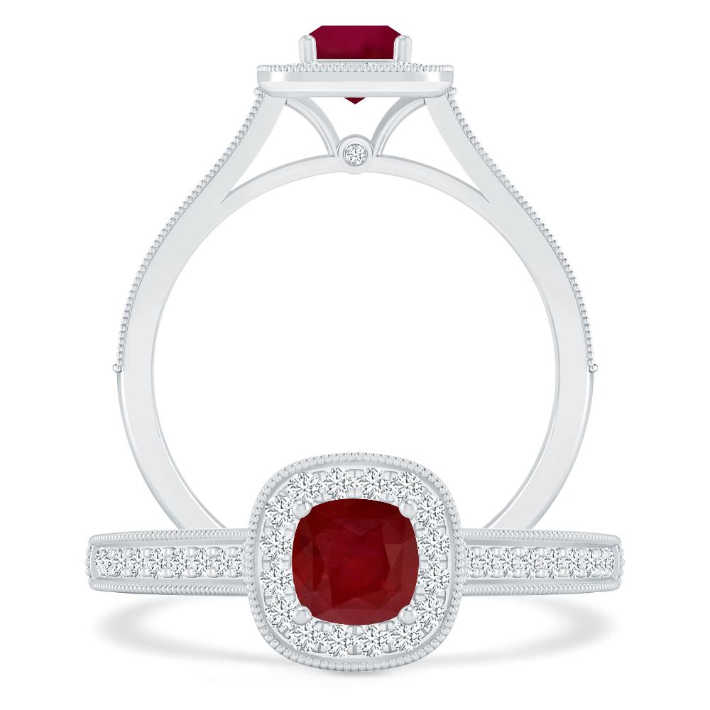 White Gold - Ruby